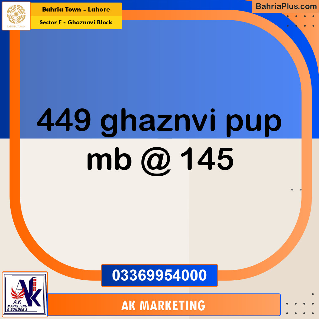 10 Marla Residential Plot for Sale in Sector F - Ghaznavi Block -  Bahria Town, Lahore - (BP-296681)