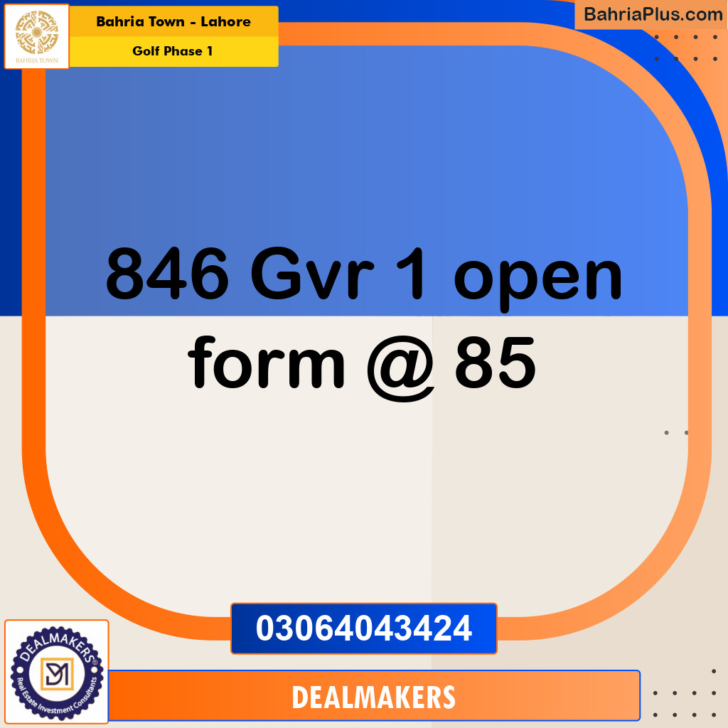 10 Marla Residential Plot for Sale in Golf Phase 1 -  Bahria Town, Lahore - (BP-296942)