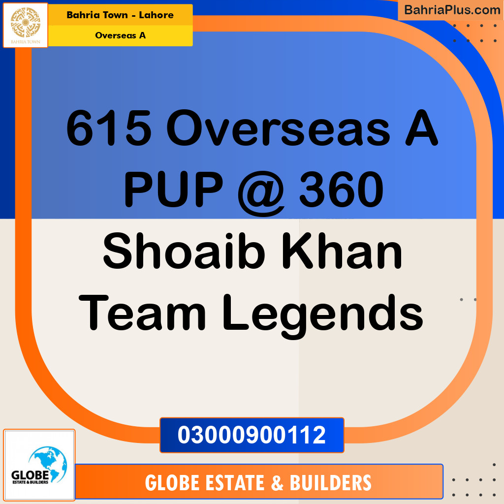 1 Kanal Residential Plot for Sale in Overseas A -  Bahria Town, Lahore - (BP-296995)