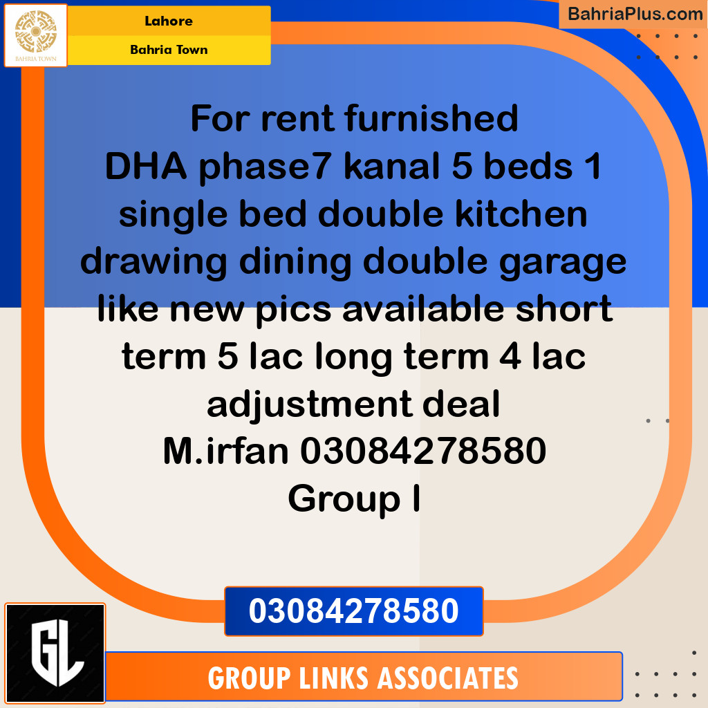 Residential House for Rent in Bahria Town, Lahore - (BP-297014)