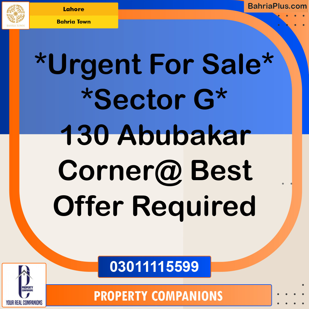 Residential Plot for Sale in Bahria Town, Lahore - (BP-297129)