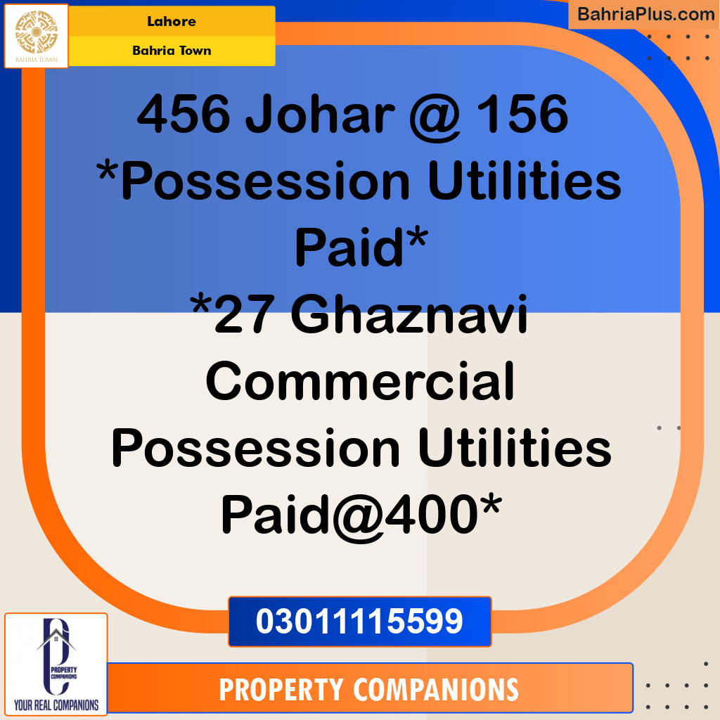 Residential Plot for Sale in Bahria Town, Lahore - (BP-297130)