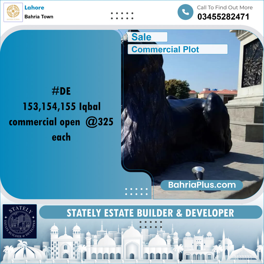 Commercial Plot for Sale in Bahria Town, Lahore - (BP-297327)