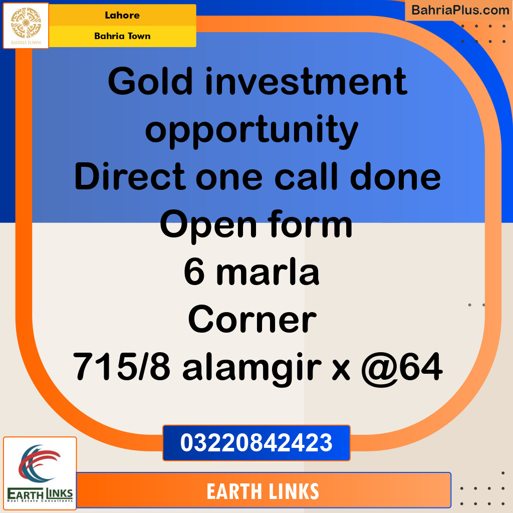 Residential Plot for Sale in Bahria Town, Lahore - (BP-297341)