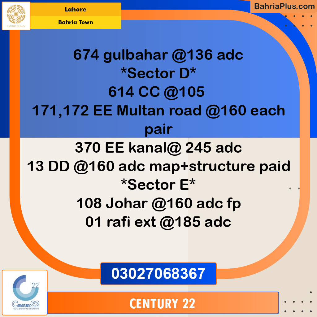 Residential Plot for Sale in Bahria Town, Lahore - (BP-297717)