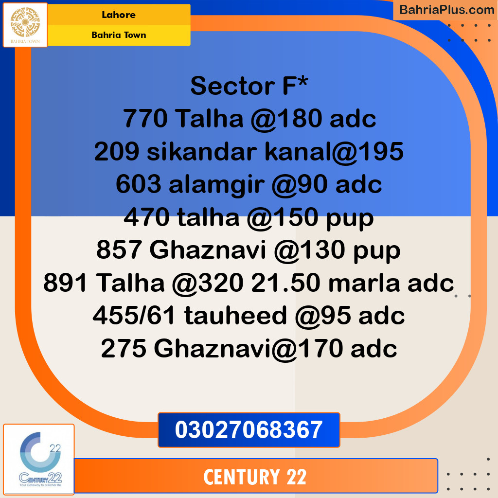 Residential Plot for Sale in Bahria Town, Lahore - (BP-297719)