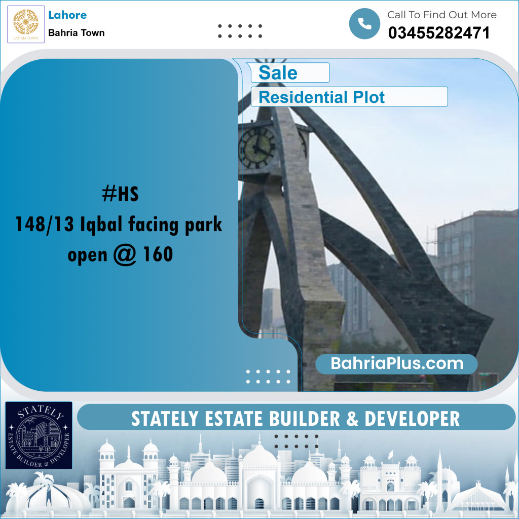 Residential Plot for Sale in Bahria Town, Lahore - (BP-297742)