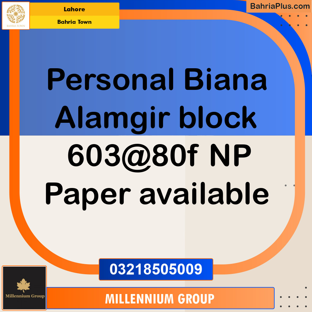 Residential Plot for Sale in Bahria Town, Lahore - (BP-297953)