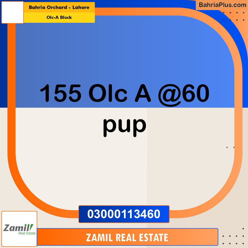 5 Marla Residential Plot for Sale in OLC-A Block -  Bahria Orchard, Lahore - (BP-297981)