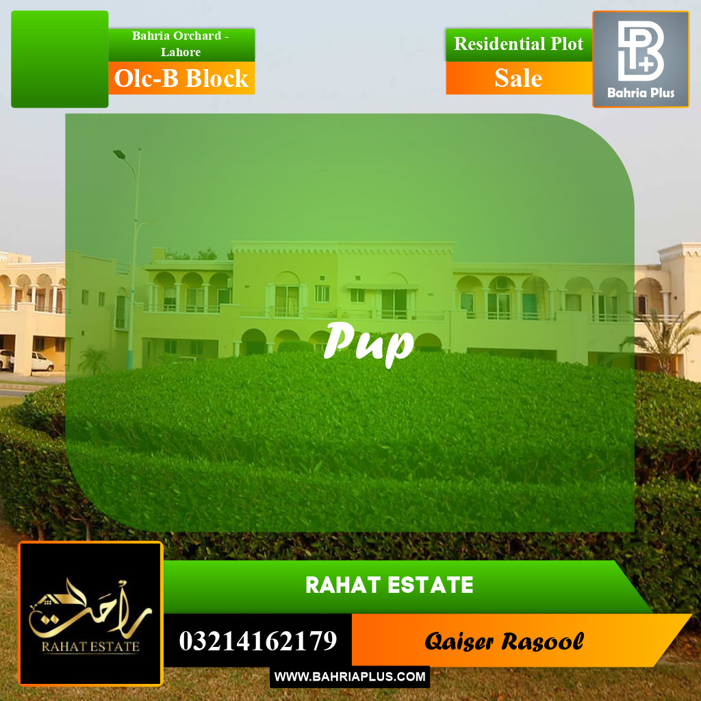 8 Marla Residential Plot for Sale in OLC-B Block -  Bahria Orchard, Lahore - (BP-298191)