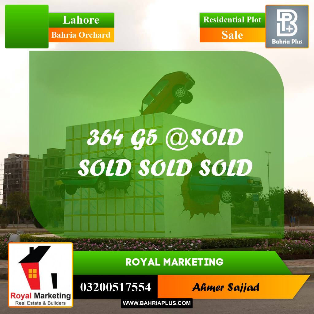 Residential Plot for Sale in Bahria Orchard, Lahore - (BP-298195)