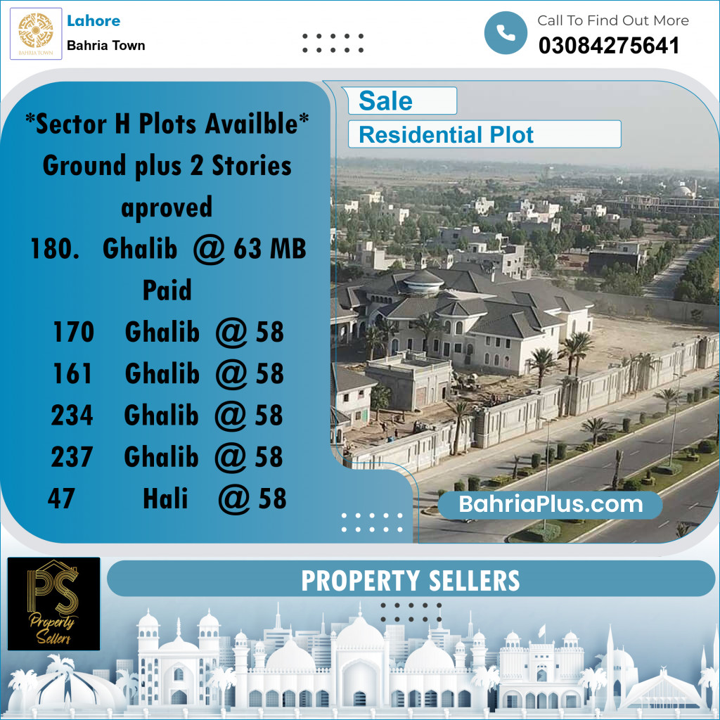 5 Marla Residential Plot for Sale in Bahria Town, Lahore - (BP-298413)