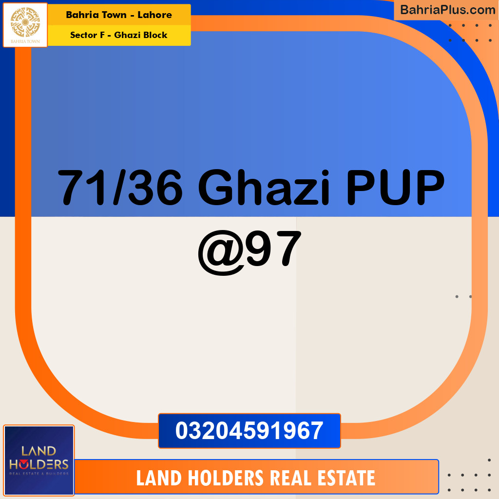 10 Marla Residential Plot for Sale in Sector F - Ghazi Block -  Bahria Town, Lahore - (BP-298483)