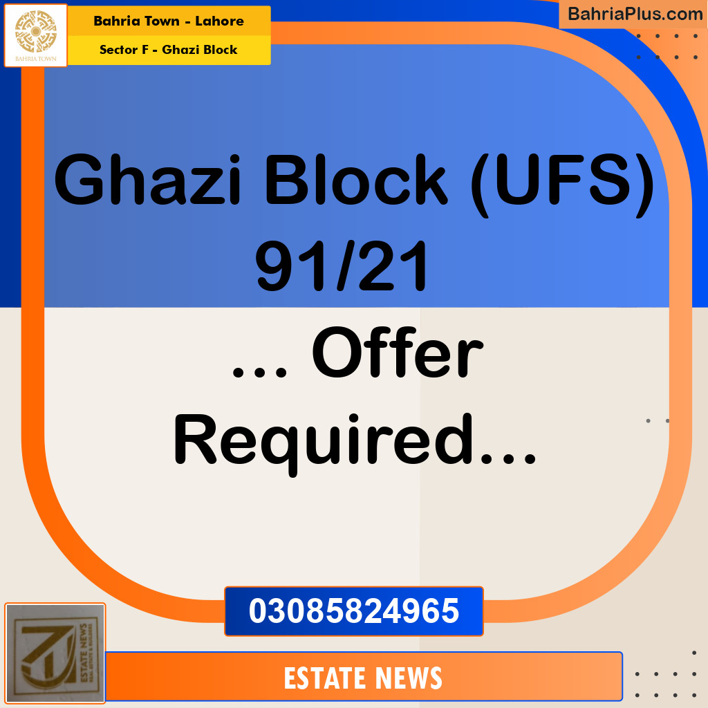 1 Kanal Residential Plot for Sale in Sector F - Ghazi Block -  Bahria Town, Lahore - (BP-298613)