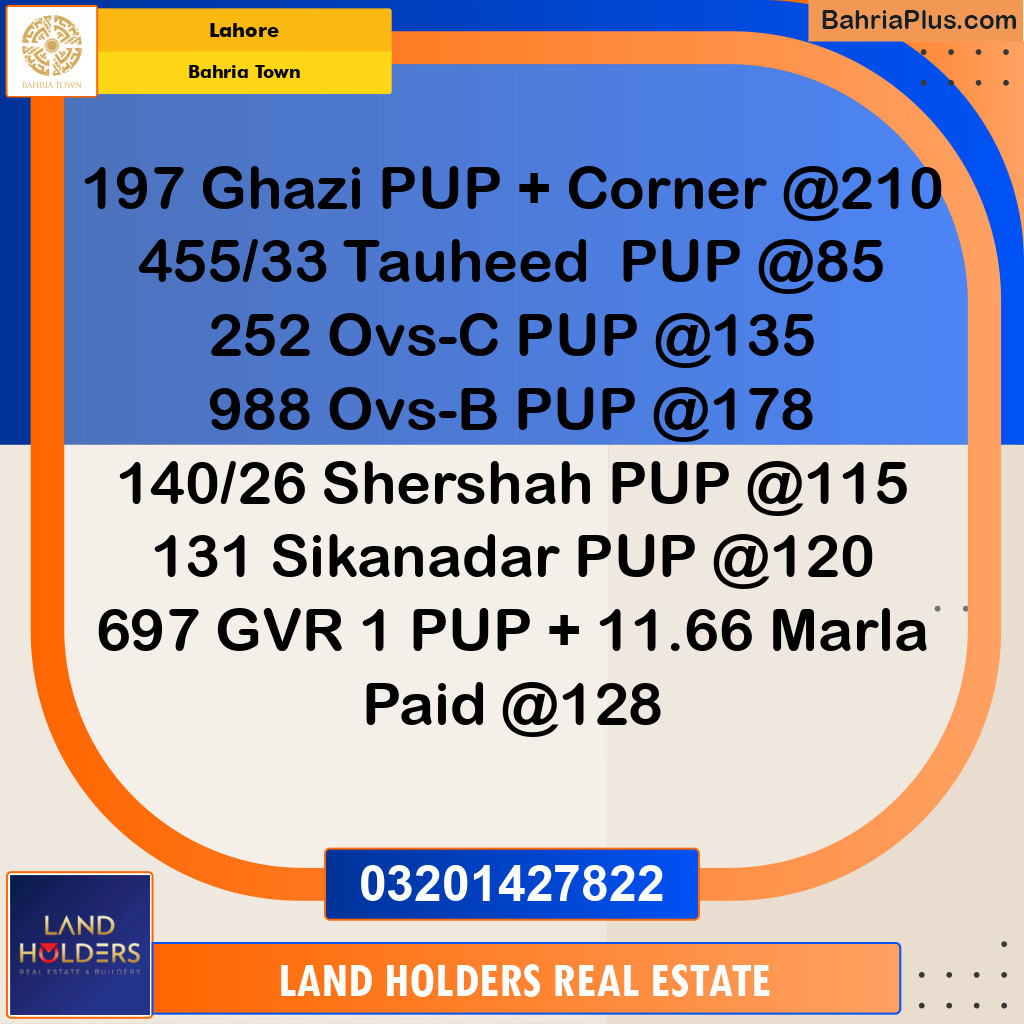 Residential Plot for Sale in Bahria Town, Lahore - (BP-298651)