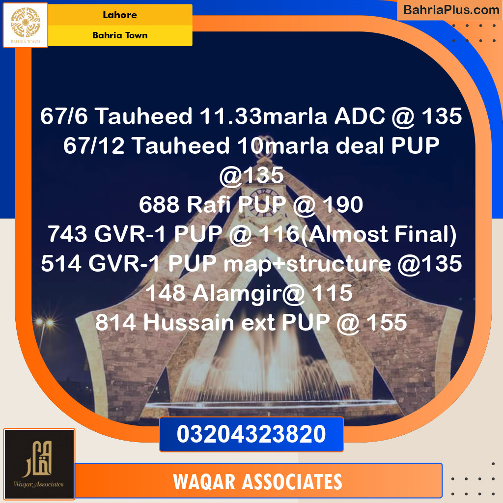 5 Marla Residential Plot for Sale in Bahria Town, Lahore - (BP-298678)