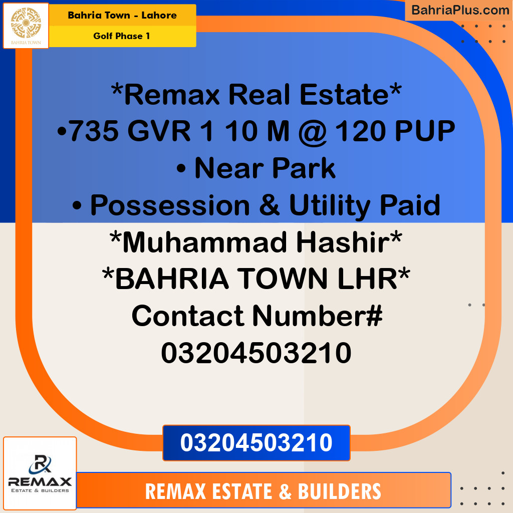 10 Marla Residential Plot for Sale in Golf Phase 1 -  Bahria Town, Lahore - (BP-298684)