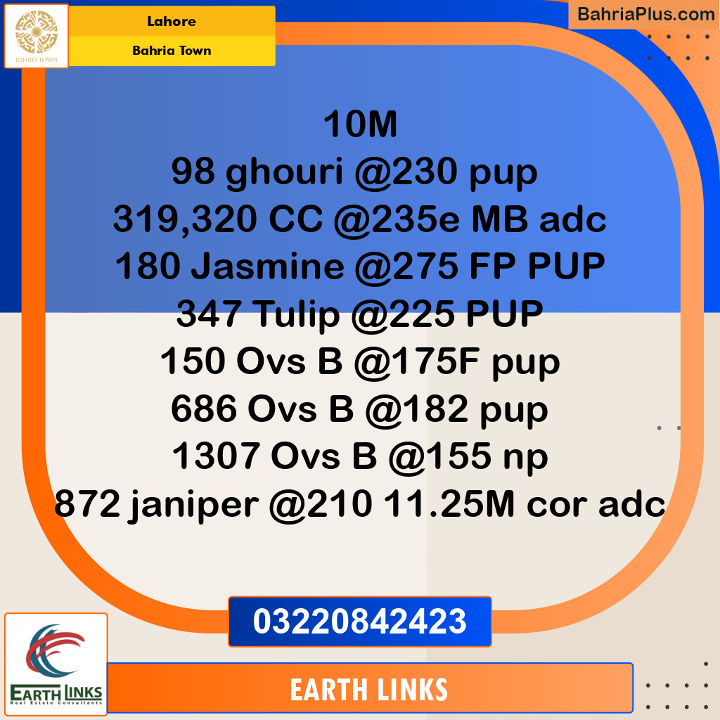 Residential Plot for Sale in Bahria Town, Lahore - (BP-299126)