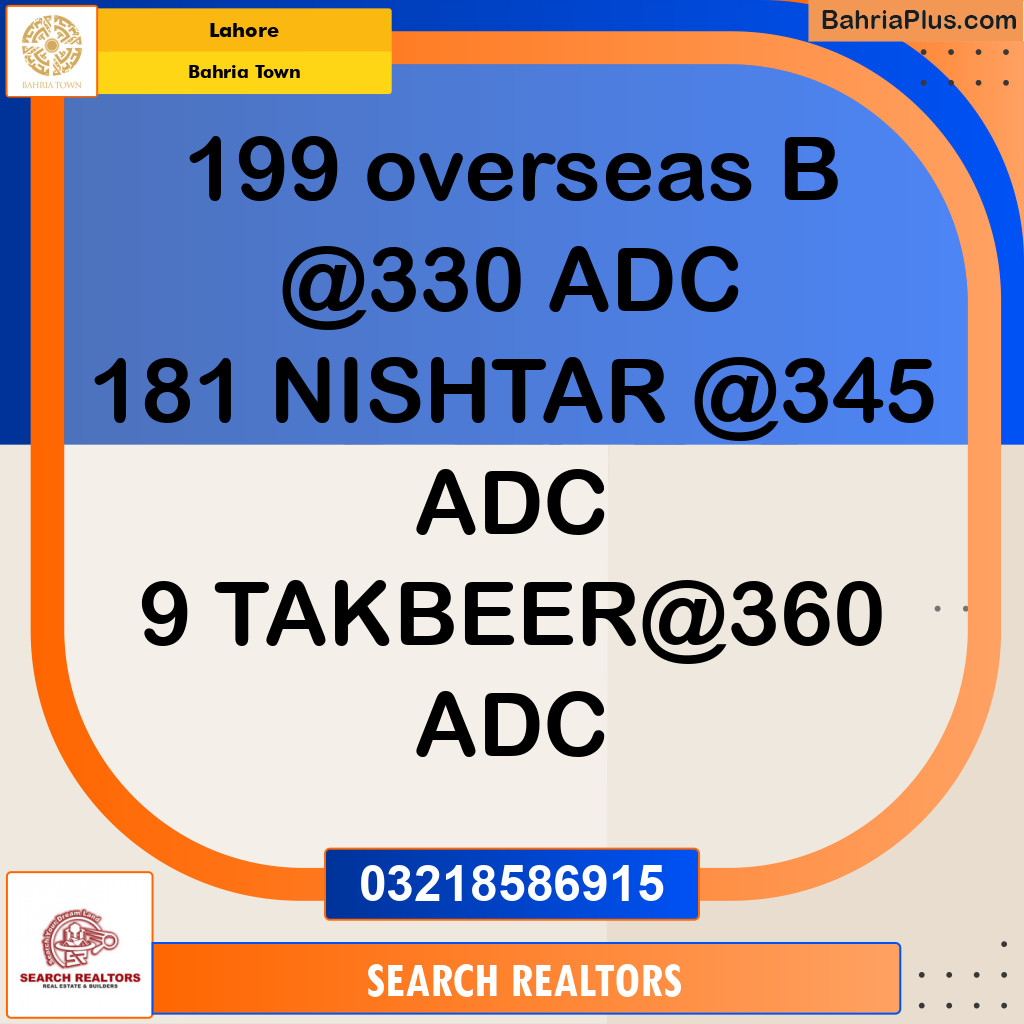 Residential Plot for Sale in Bahria Town, Lahore - (BP-299140)