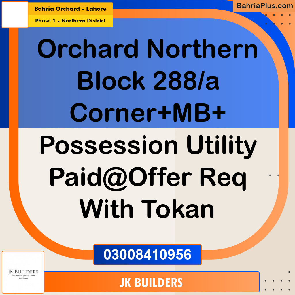 10 Marla Residential Plot for Sale in Phase 1 - Northern District -  Bahria Orchard, Lahore - (BP-299266)