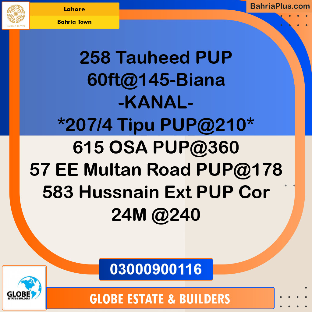 Residential Plot for Sale in Bahria Town, Lahore - (BP-299472)