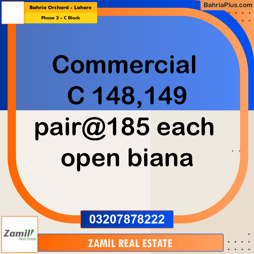 5 Marla Residential Plot for Sale in Phase 2 - C Block -  Bahria Orchard, Lahore - (BP-299649)