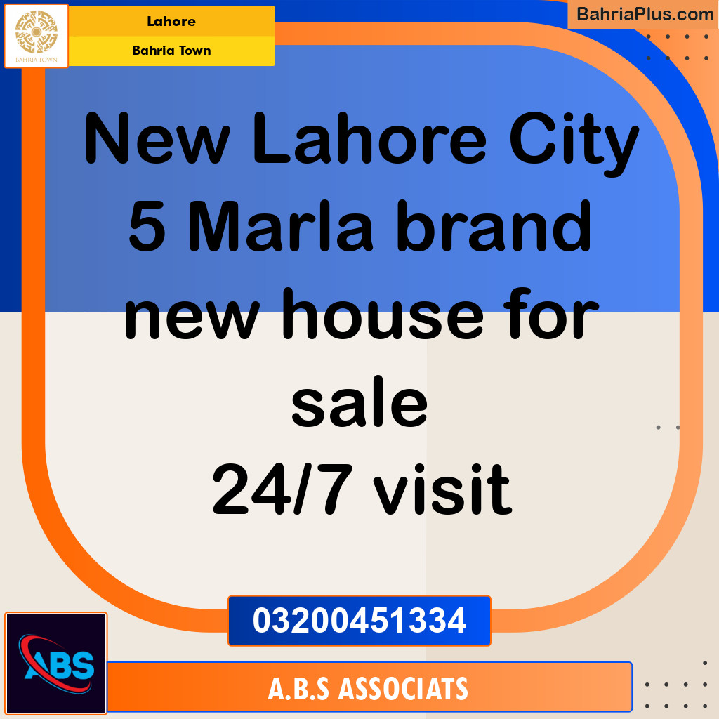 5 Marla Residential House for Sale in Bahria Town, Lahore - (BP-299776)