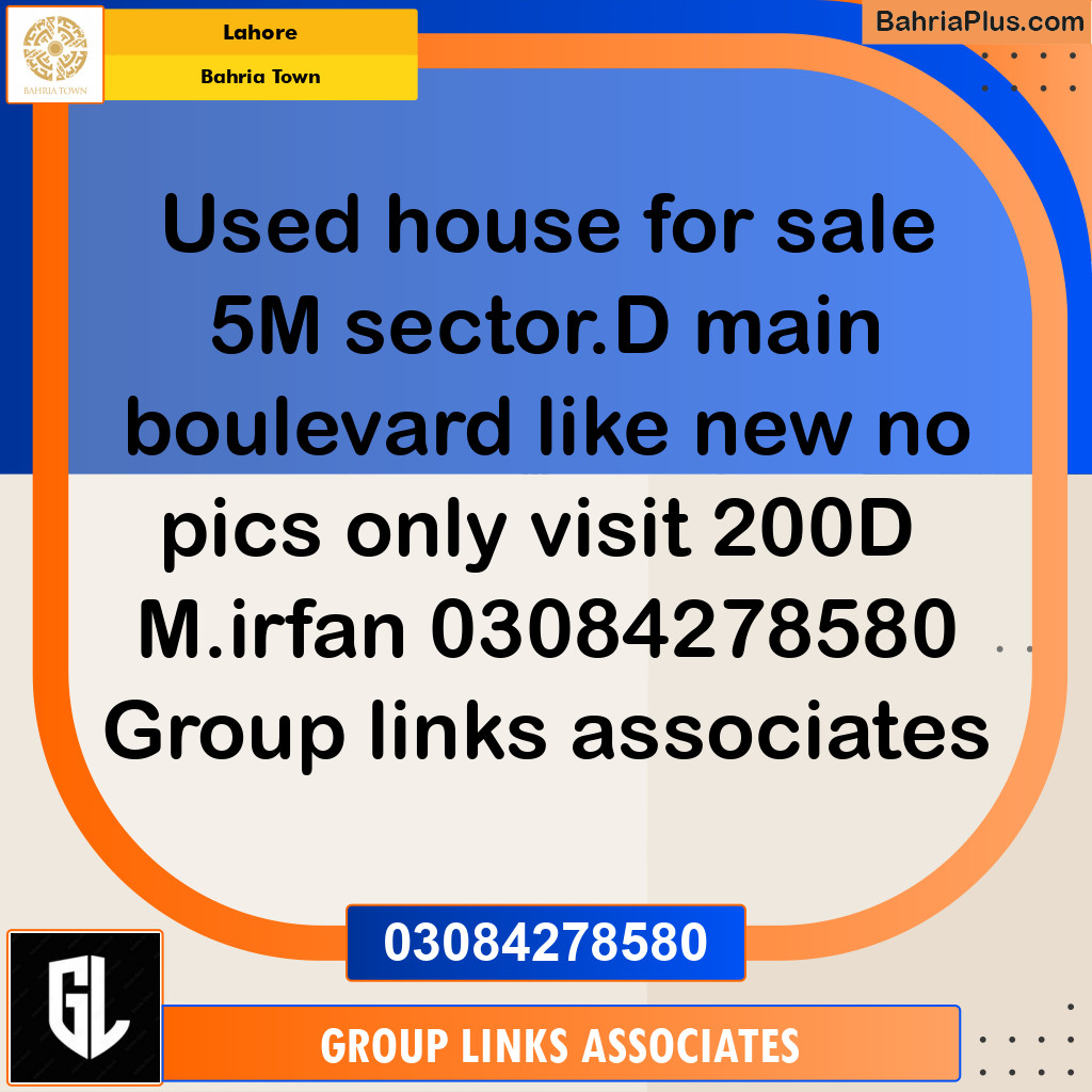 Residential House for Sale in Bahria Town, Lahore - (BP-299955)