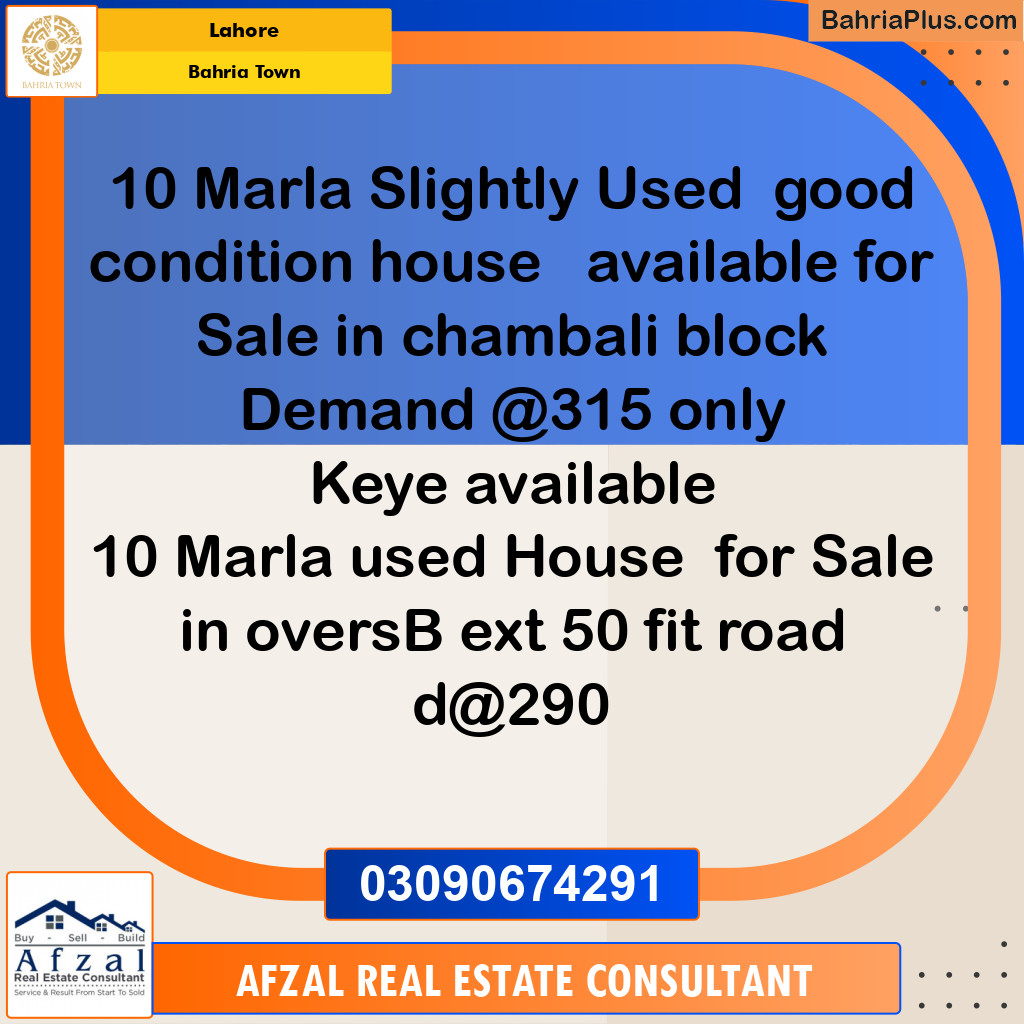 Residential House for Sale in Bahria Town, Lahore - (BP-299984)