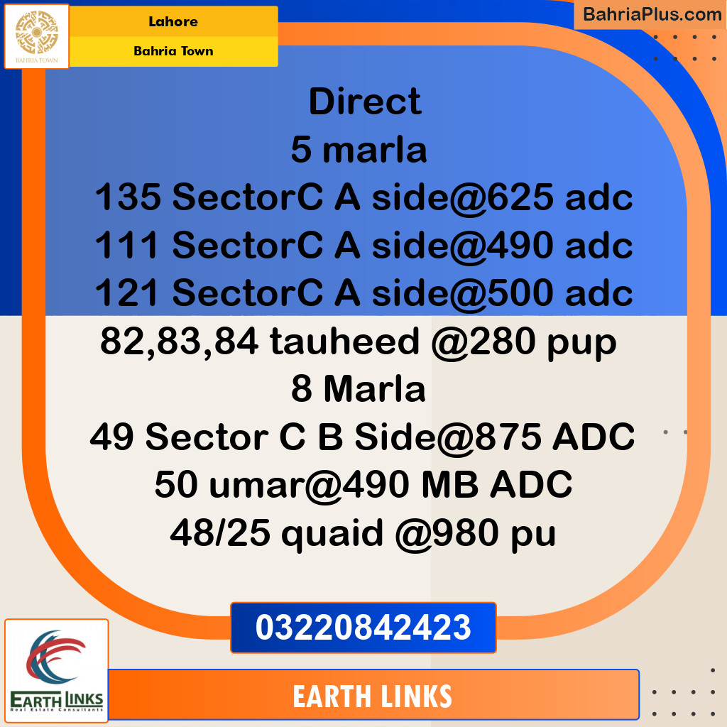 Commercial Plot for Sale in Bahria Town, Lahore - (BP-300264)