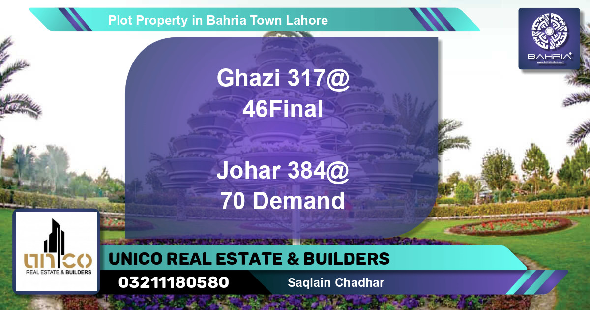 Residential Plot for Sale in Bahria Town, Lahore - (BP-30030)