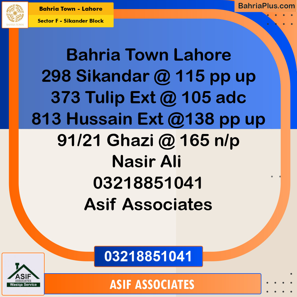 10 Marla Residential Plot for Sale in Sector F - Sikander Block -  Bahria Town, Lahore - (BP-300466)