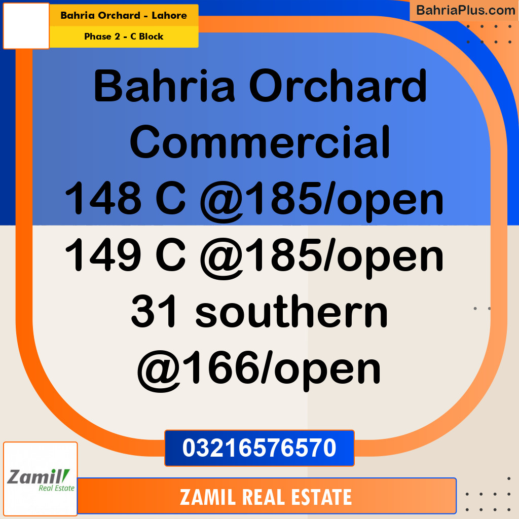 4 Marla Residential Plot for Sale in Phase 2 - C Block -  Bahria Orchard, Lahore - (BP-300497)