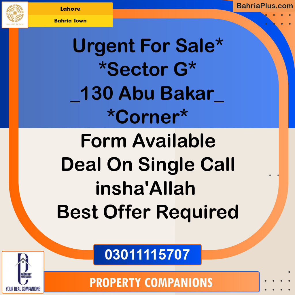 Residential Plot for Sale in Bahria Town, Lahore - (BP-300590)