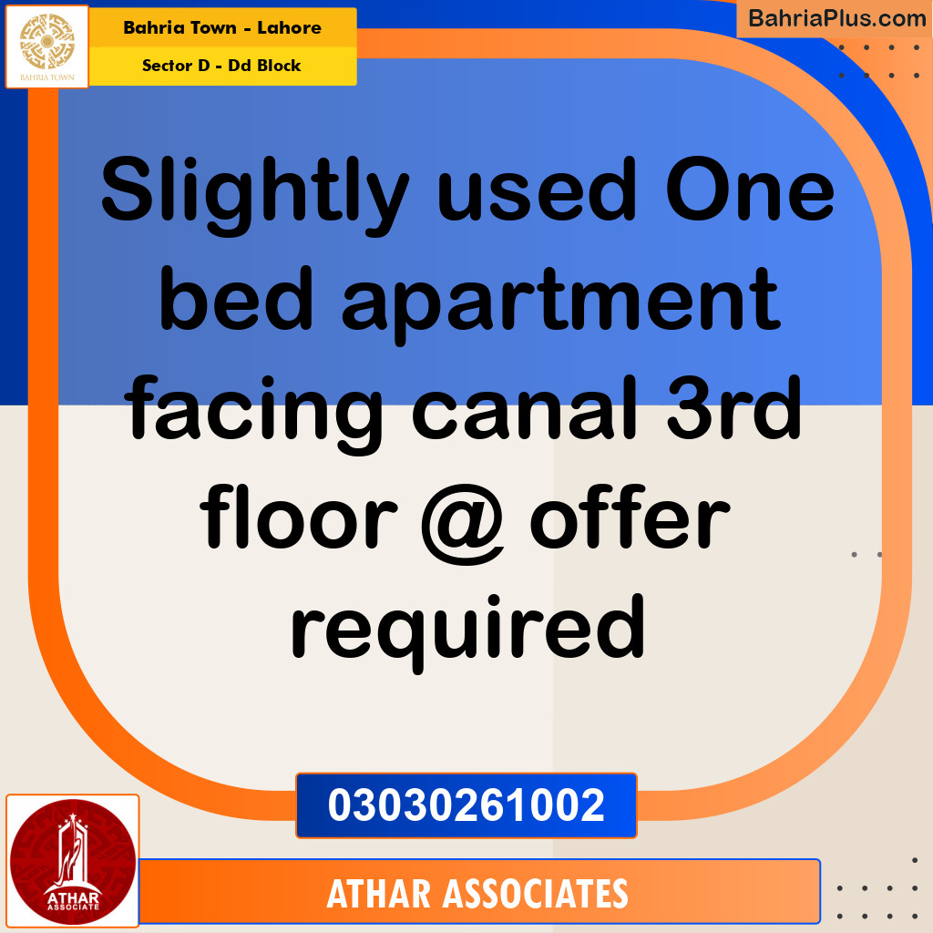 502 Sq. Ft. Residential Apartment for Sale in Sector D - DD Block -  Bahria Town, Lahore - (BP-300665)