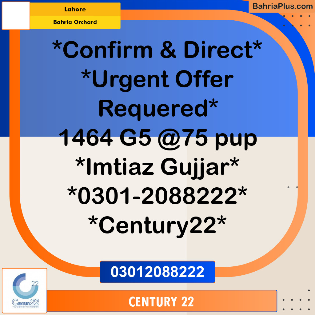 10 Marla Residential Plot for Sale in Bahria Orchard, Lahore - (BP-300840)