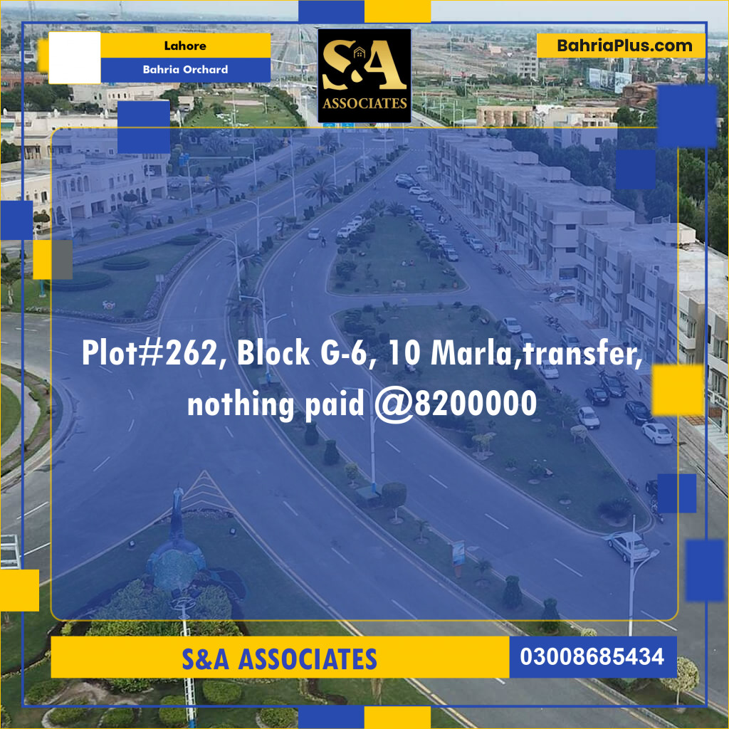 10 Marla Residential Plot for Sale in Bahria Orchard, Lahore - (BP-301800)