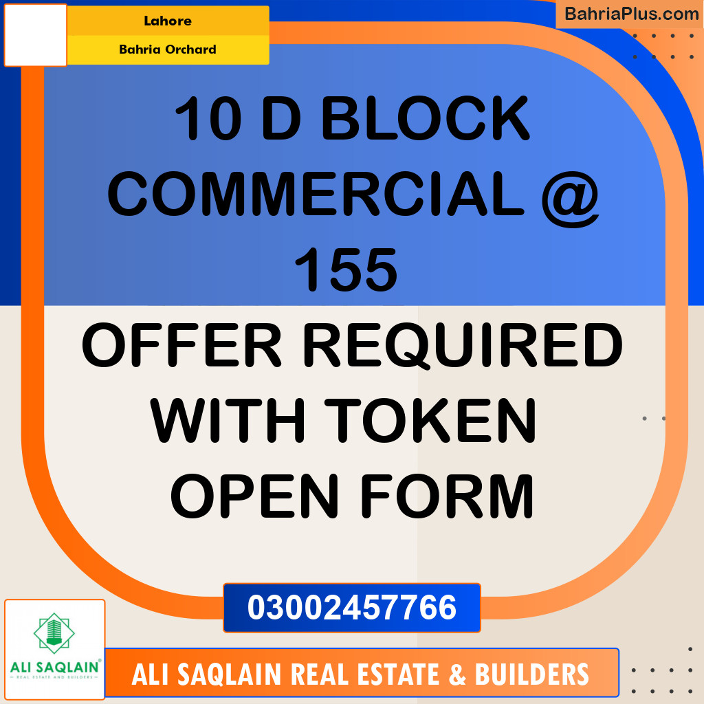 Commercial Plot for Sale in Bahria Orchard, Lahore - (BP-301840)