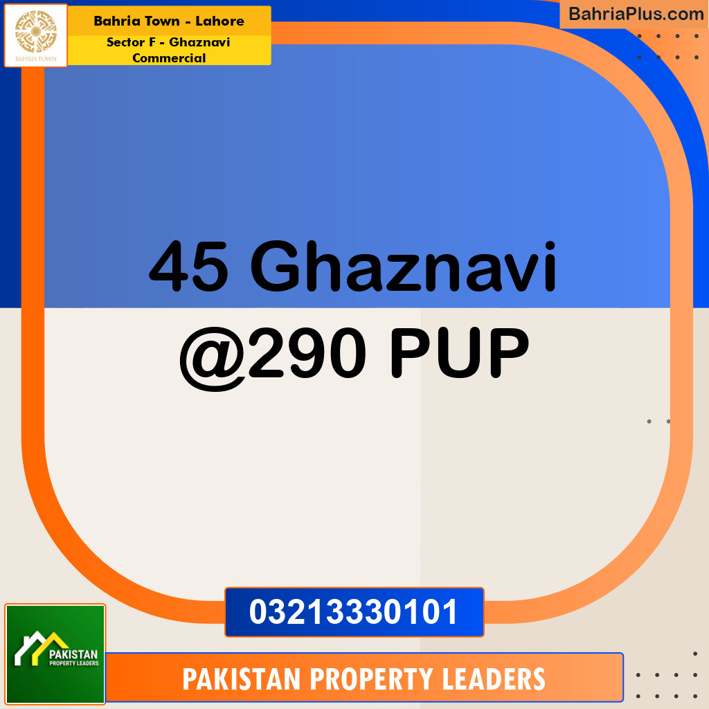 5 Marla Commercial Plot for Sale in Sector F - Ghaznavi Commercial -  Bahria Town, Lahore - (BP-301963)
