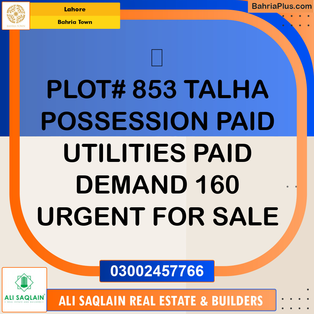 Residential Plot for Sale in Bahria Town, Lahore - (BP-302118)