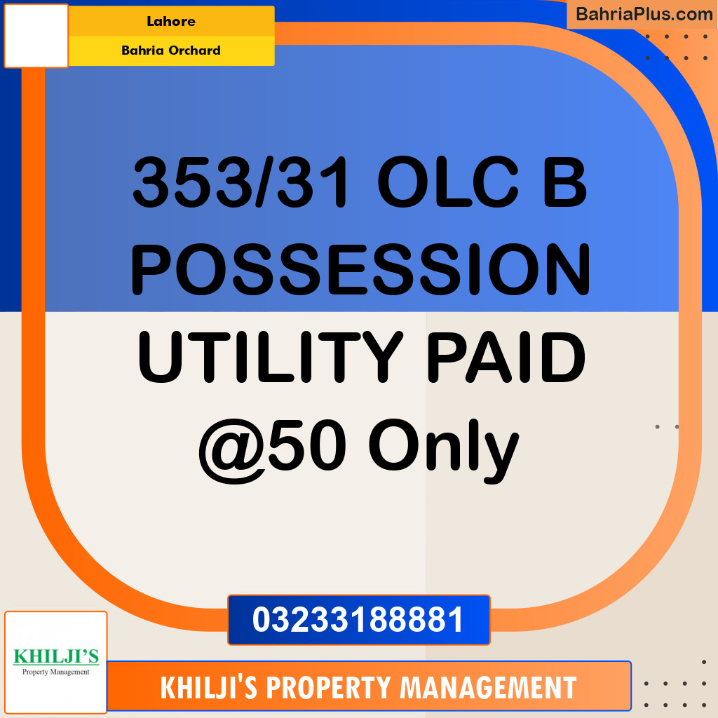 Residential Plot for Sale in Bahria Orchard, Lahore - (BP-302216)