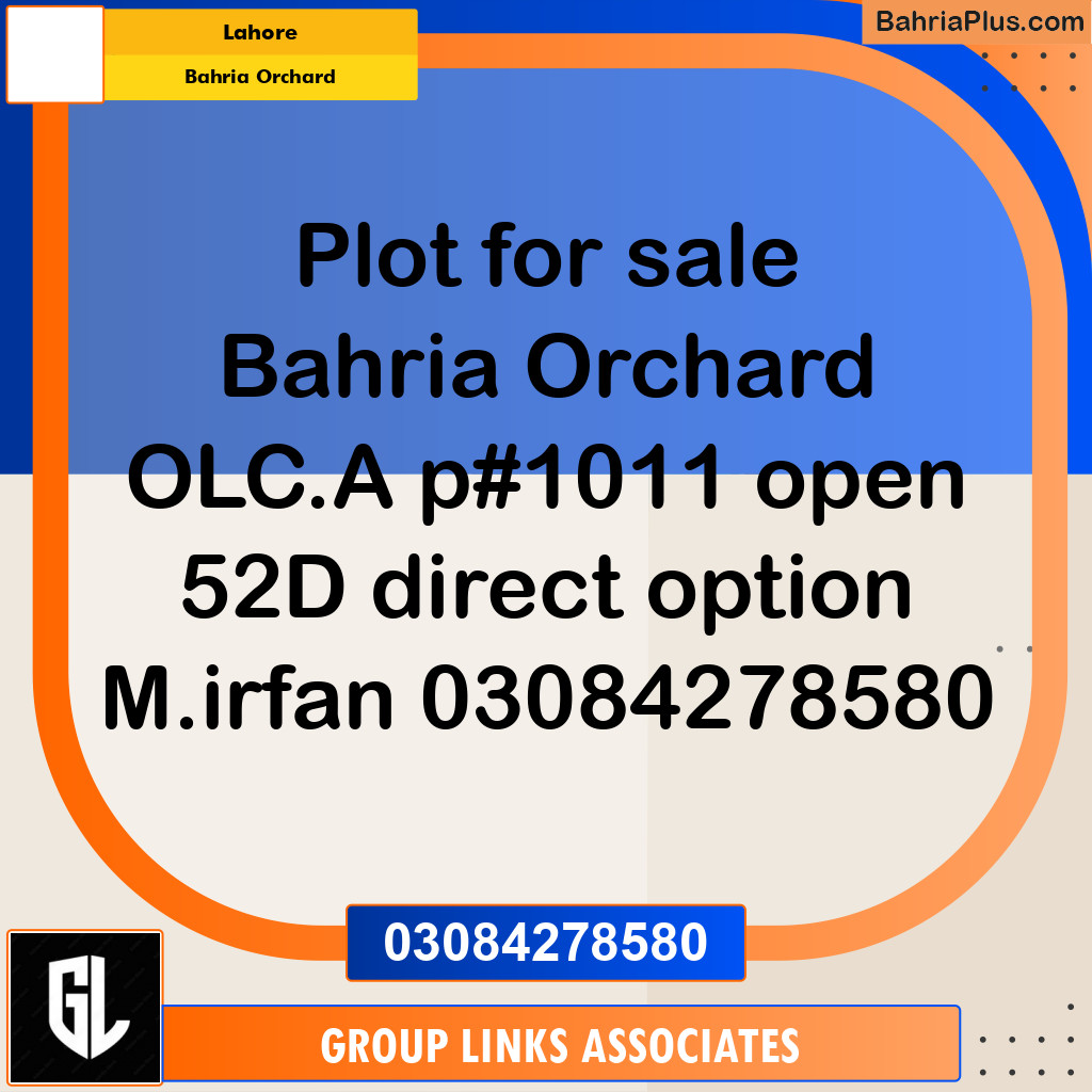 Residential Plot for Sale in Bahria Orchard, Lahore - (BP-302257)