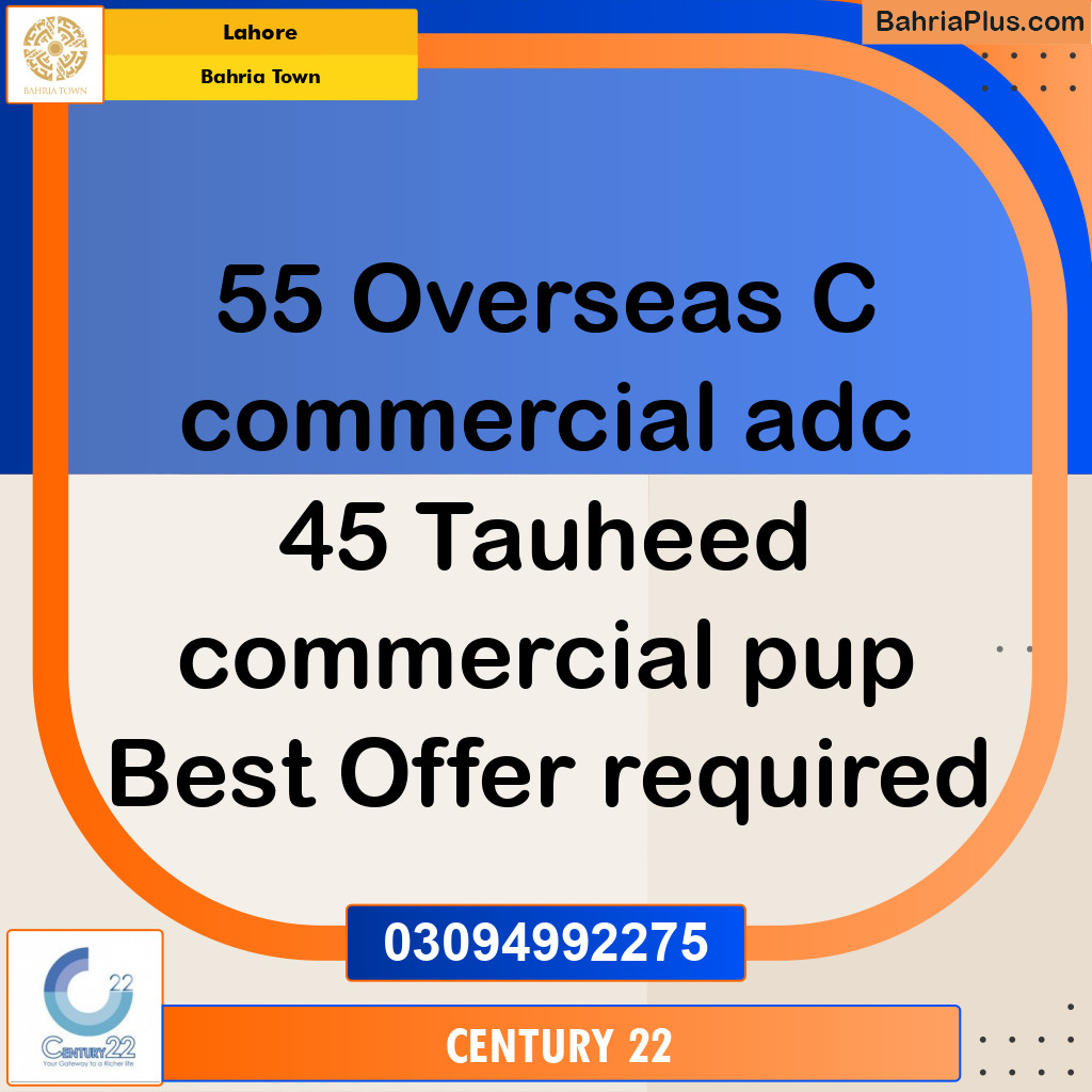 5 Marla Commercial Plot for Sale in Bahria Town, Lahore - (BP-302287)