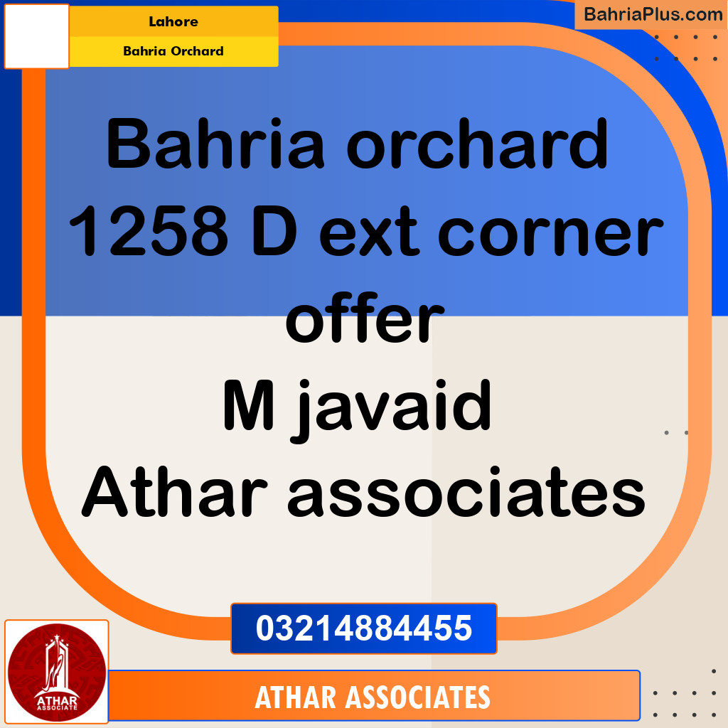 8 Marla Residential Plot for Sale in Bahria Orchard, Lahore - (BP-302375)