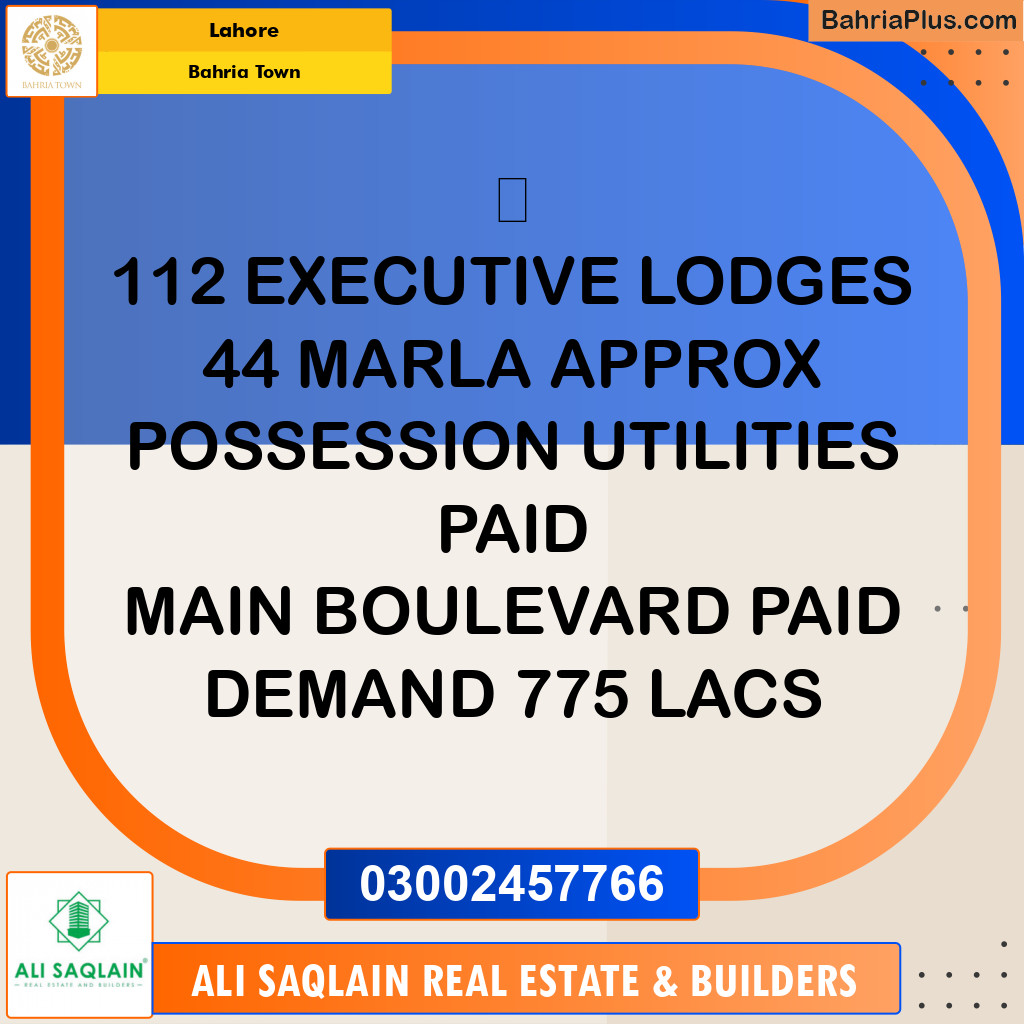 Residential Plot for Sale in Bahria Town, Lahore - (BP-302599)