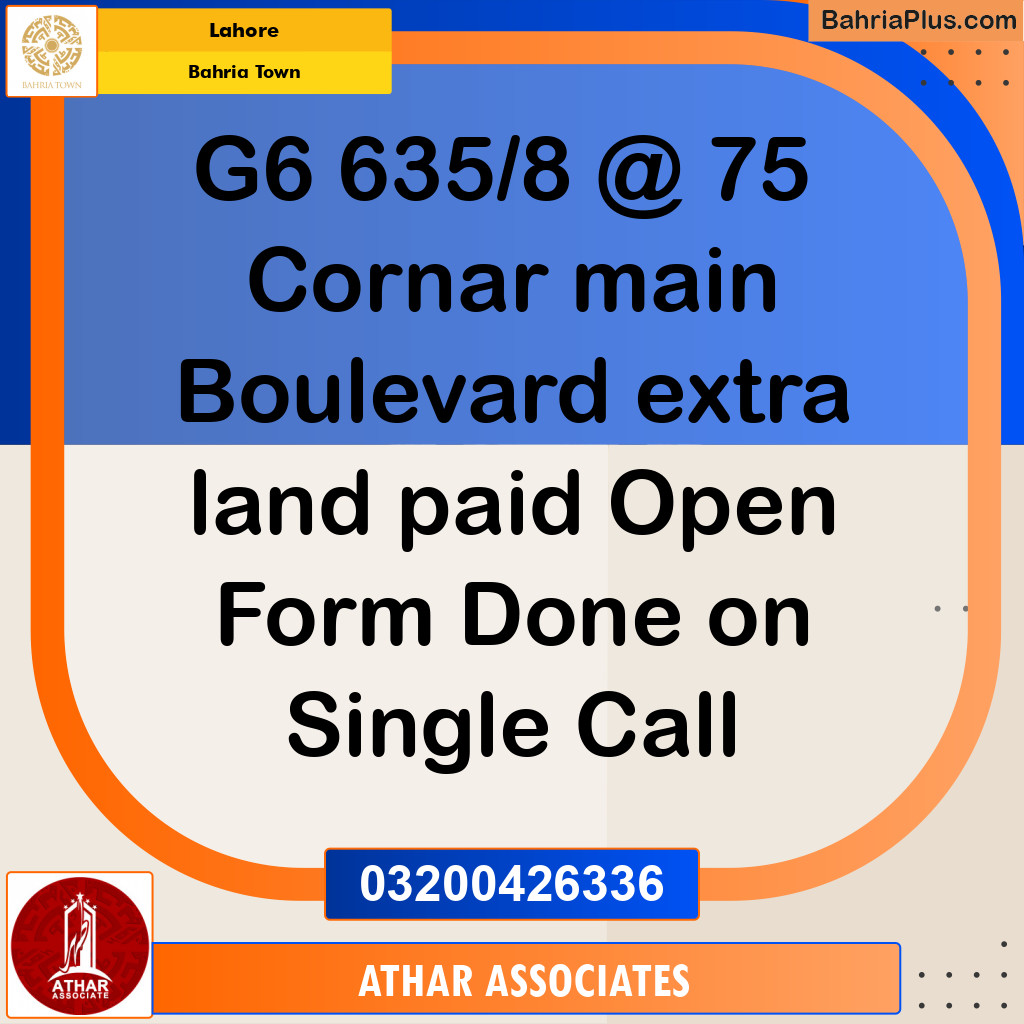 10 Marla Residential Plot for Sale in Bahria Town, Lahore - (BP-302731)