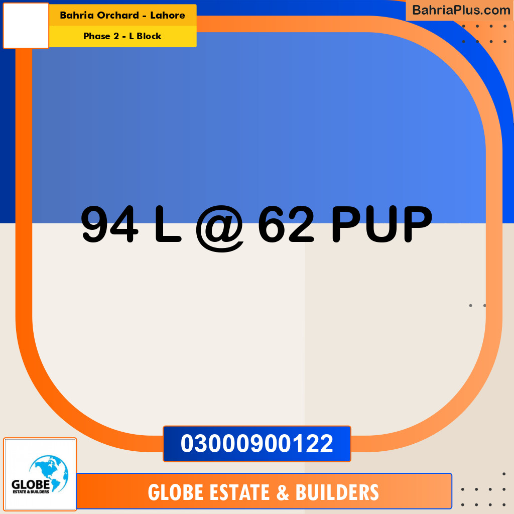5 Marla Residential Plot for Sale in Phase 2 - L Block -  Bahria Orchard, Lahore - (BP-302982)