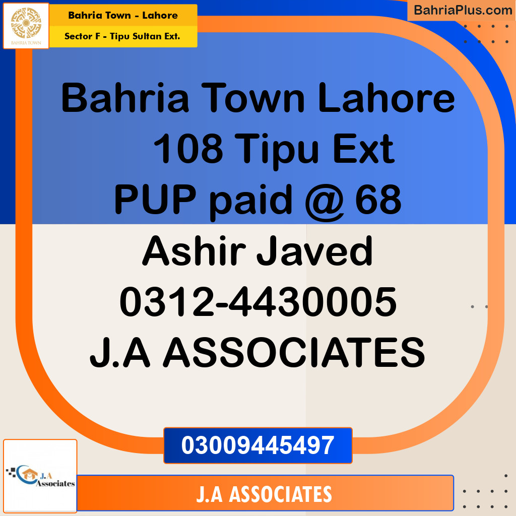 5 Marla Residential Plot for Sale in Sector F - Tipu Sultan Ext. -  Bahria Town, Lahore - (BP-303104)