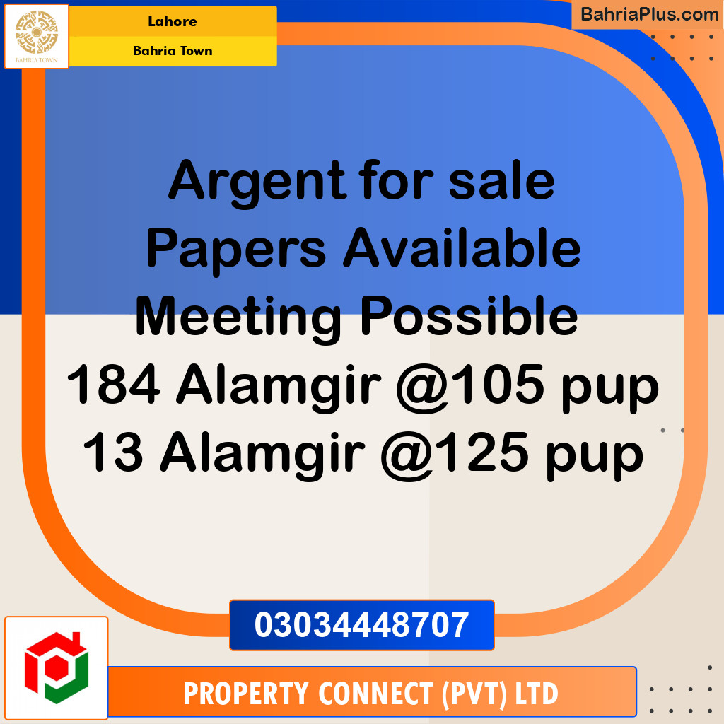 Residential Plot for Sale in Bahria Town, Lahore - (BP-303122)