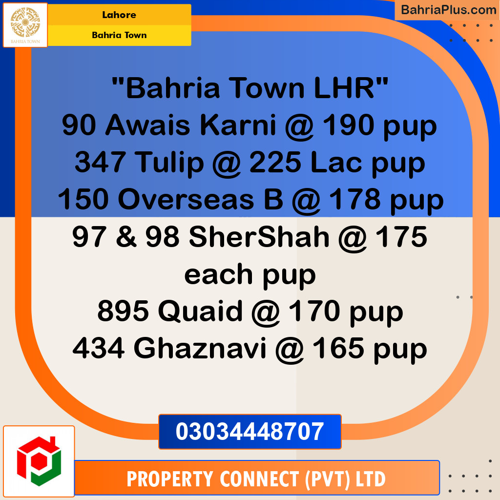 Residential Plot for Sale in Bahria Town, Lahore - (BP-303137)